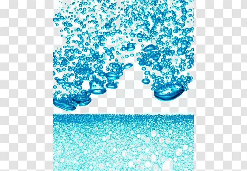 Drop Blue Water - Photography - Droplets Decorated Transparent PNG