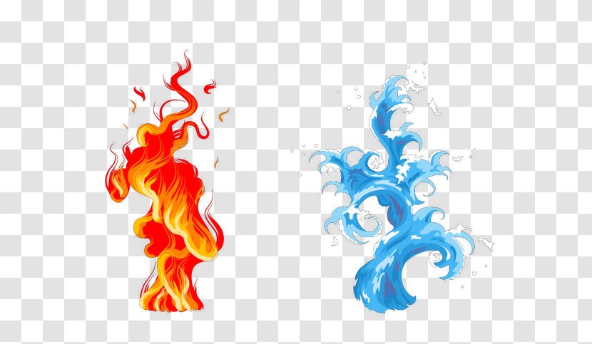 Fire Flame Drop - Blue Transparent PNG