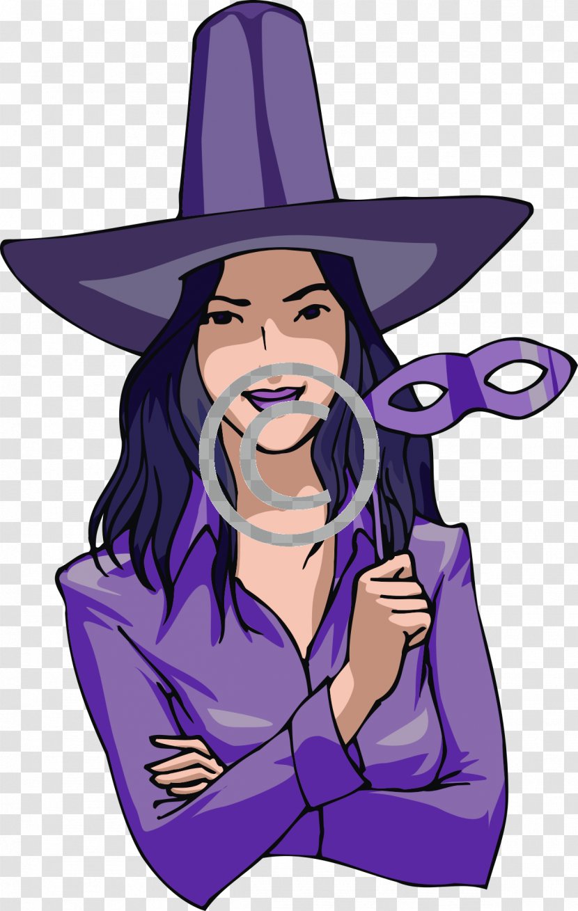Witchcraft Drawing Costume - Hat - Witch Transparent PNG