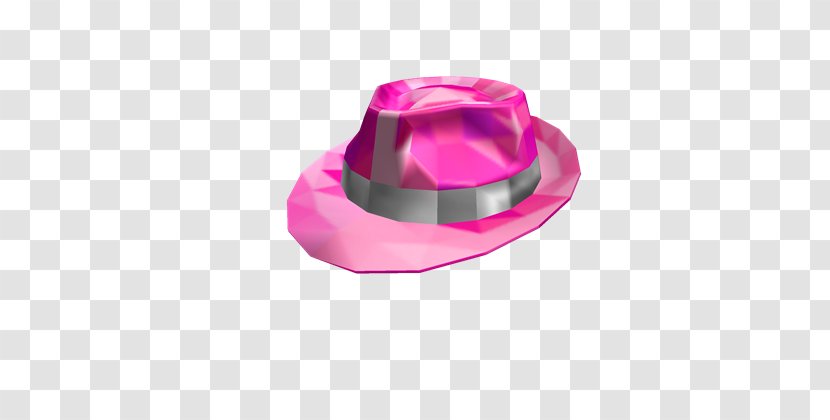 Hat Roblox Pink YouTube Fedora - White Transparent PNG