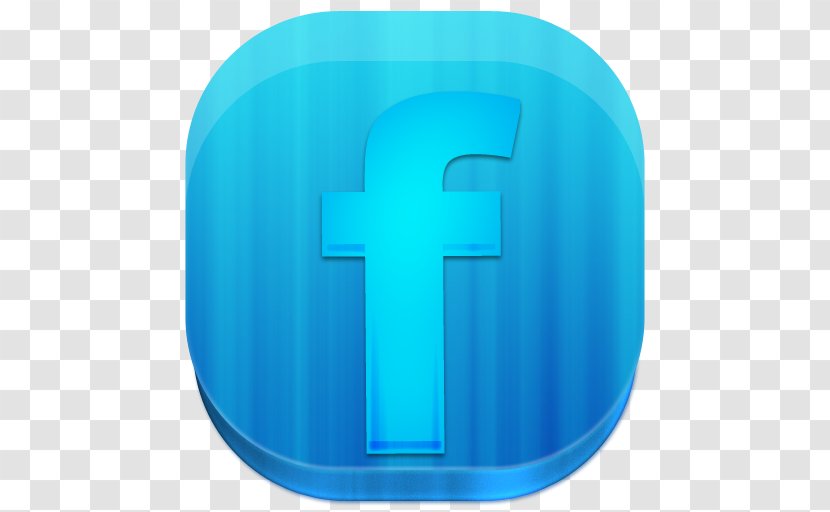 Facebook Social Network Download - Electric Blue Transparent PNG