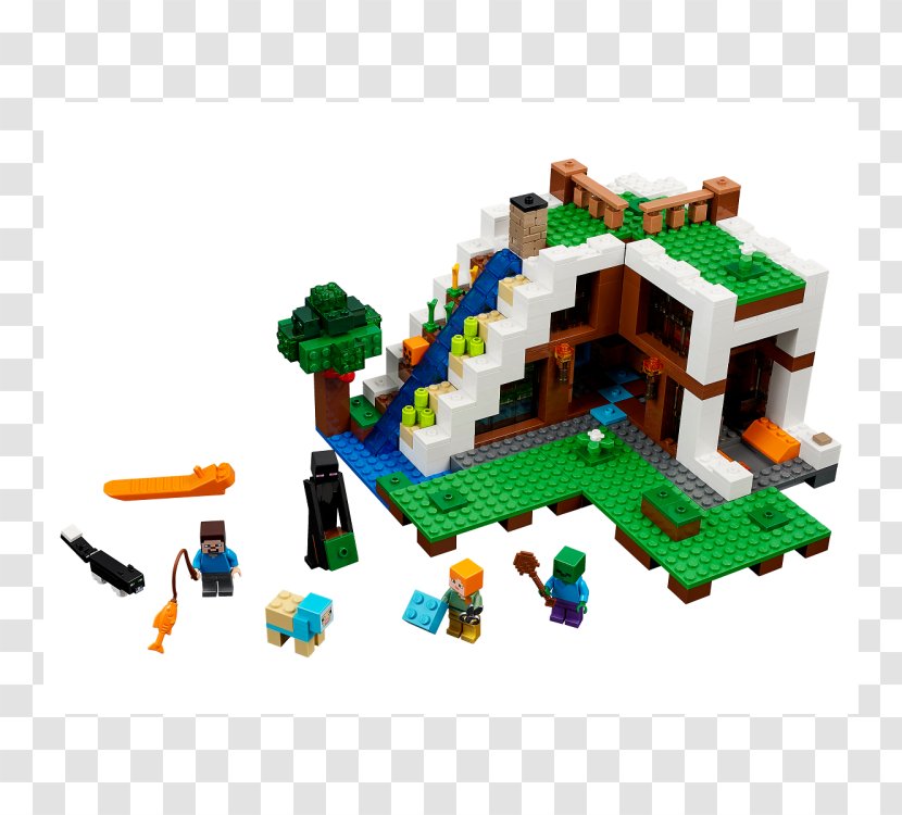 Lego Minecraft Amazon.com LEGO 21134 The Waterfall Base - Vattenfall Transparent PNG