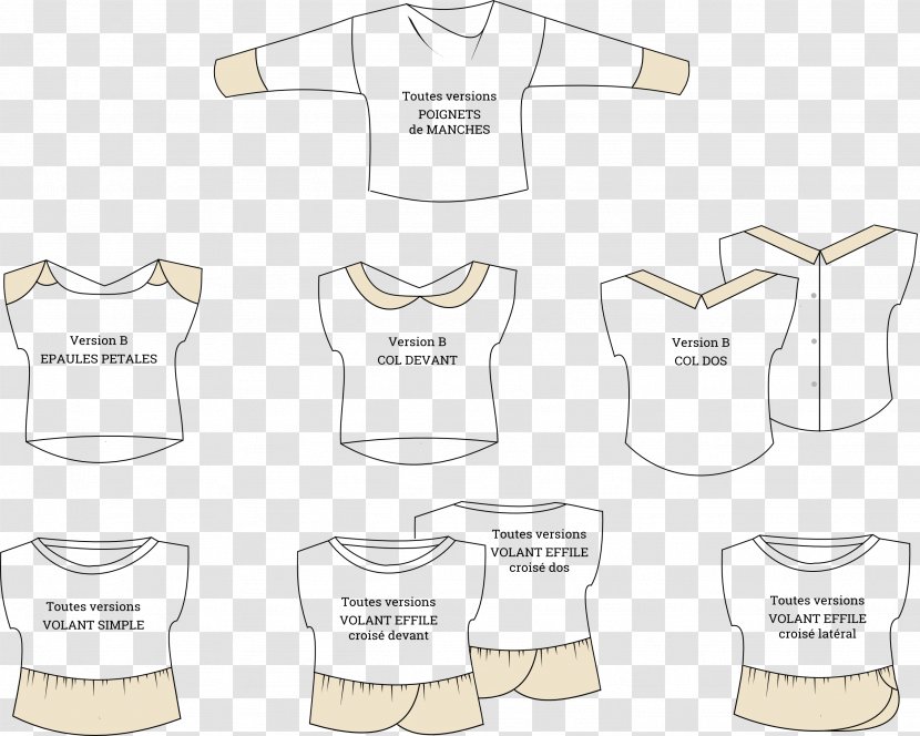 T-shirt Sewing Dress Neckline Pattern - Paper Transparent PNG