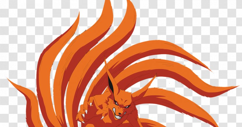 Kurama Naruto Uzumaki Tailed Beasts Gumiho Kitsune - Orange Transparent PNG