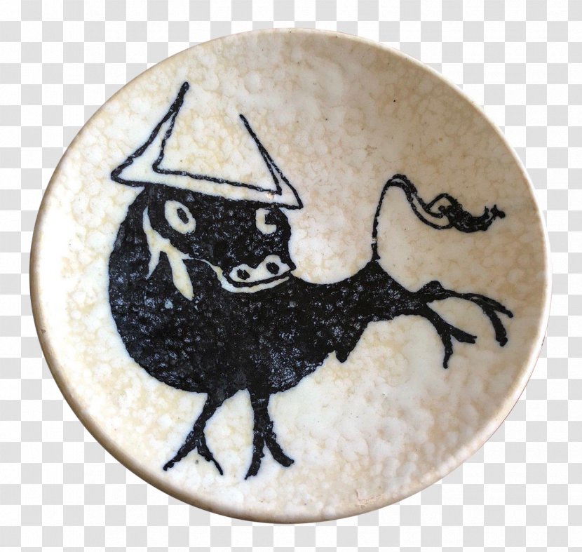 Plate Ceramic Spanish Fighting Bull Liqueur Language - Dish - 1960s Vintage Crafts Transparent PNG