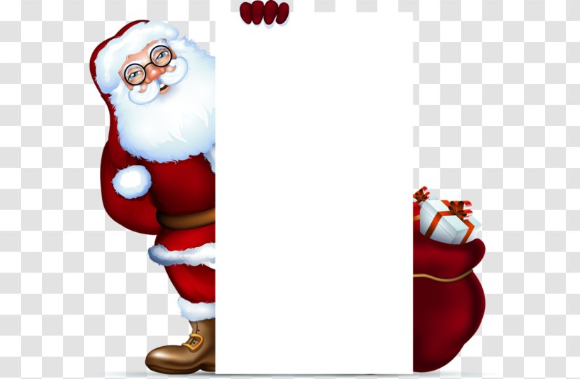 Santa Claus Christmas Gift Clip Art - Father - Tag Promotions Transparent PNG