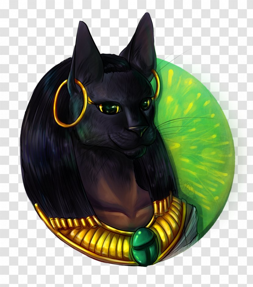 Bastet Goddess Whiskers Black Cat - Small To Medium Sized Cats Transparent PNG