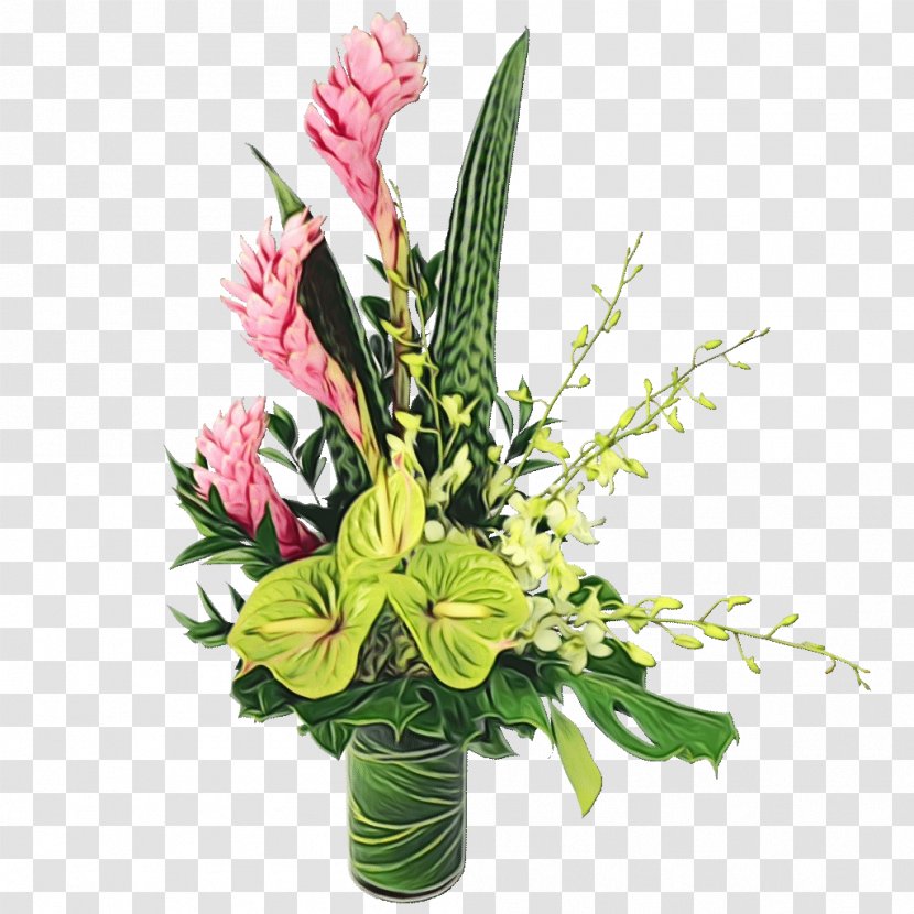 Floral Design - Bouquet - Anthurium Flowerpot Transparent PNG