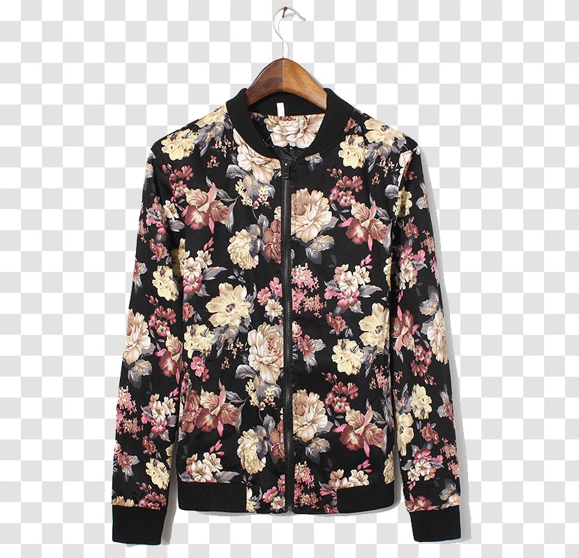 Gratis Outerwear Jacket - Floral Coat Transparent PNG