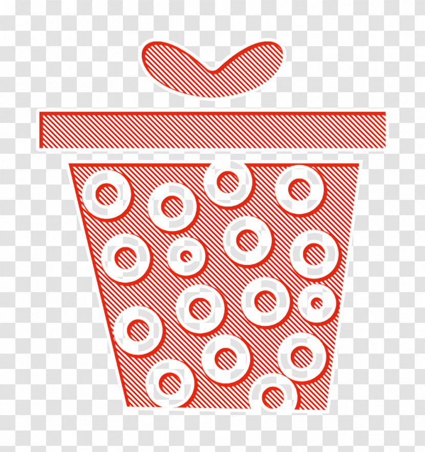 Birthday Icon Christmas Giftbox - Heart Polka Dot Transparent PNG