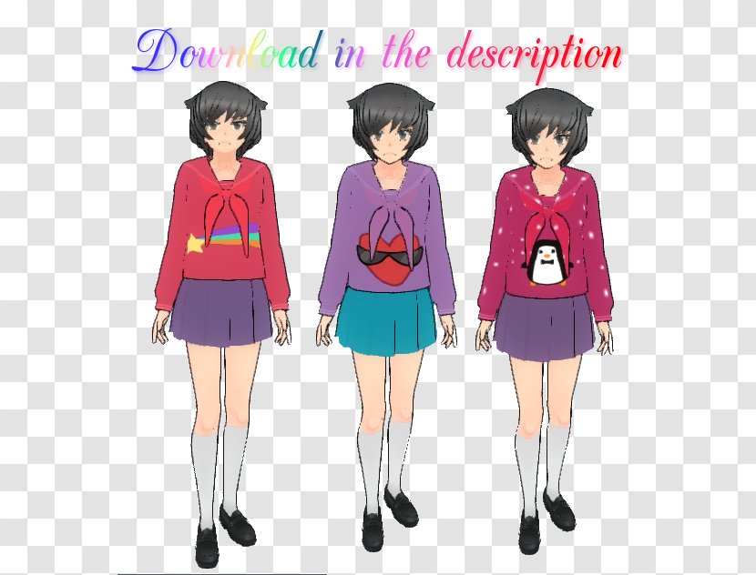 School Uniform Human Behavior Fashion Cartoon - Heart - Clothes Texture Transparent PNG