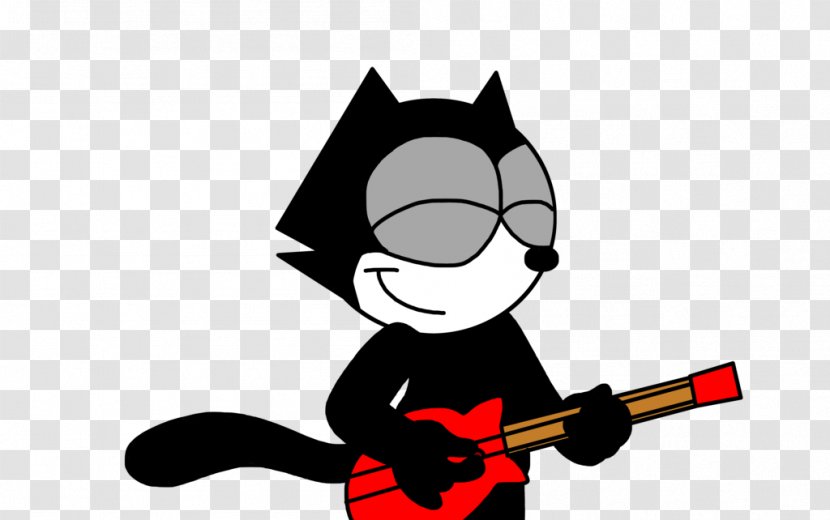 Felix The Cat Guitar Clip Art - Free Content - Playing Images Transparent PNG