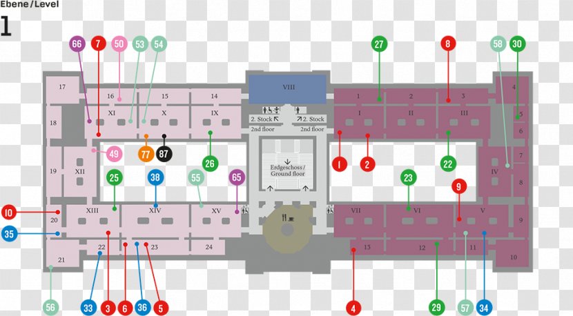 Kunsthistorisches Museum Of Ethnology, Vienna Floor Plan - Diagram Transparent PNG