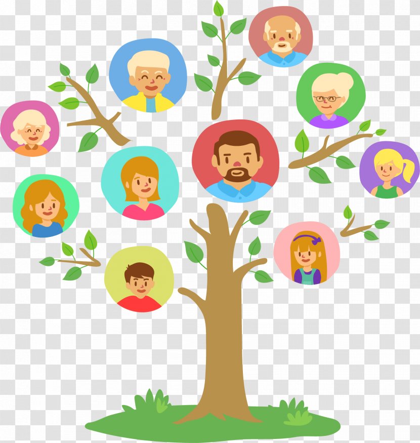 Family Tree Genealogy Clip Art - Lush Transparent PNG