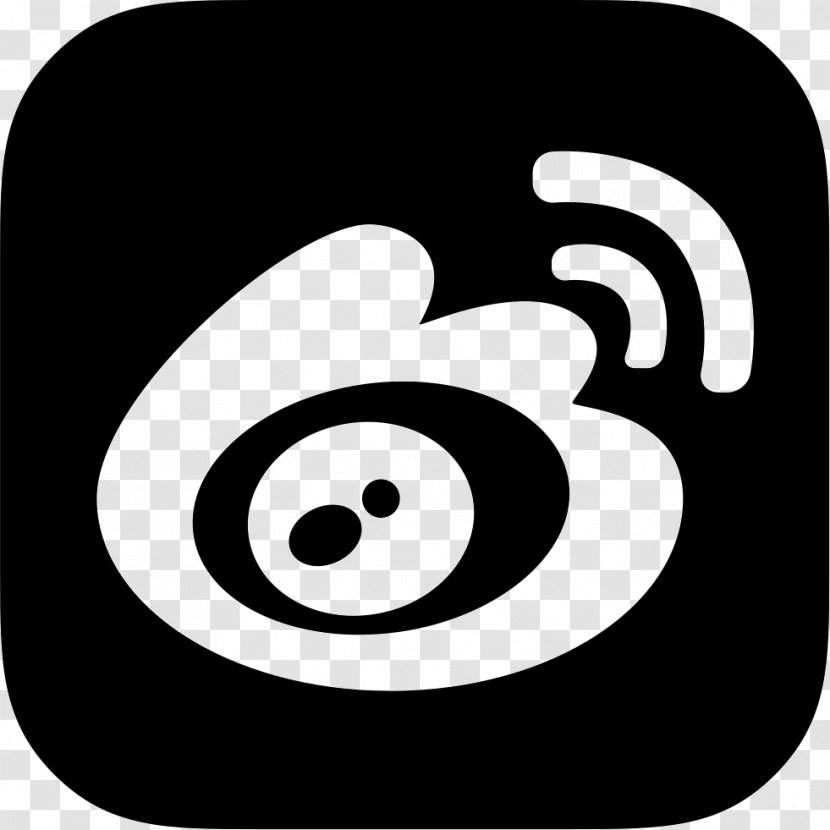 Sina Weibo Microblogging Corp - Black And White Transparent PNG