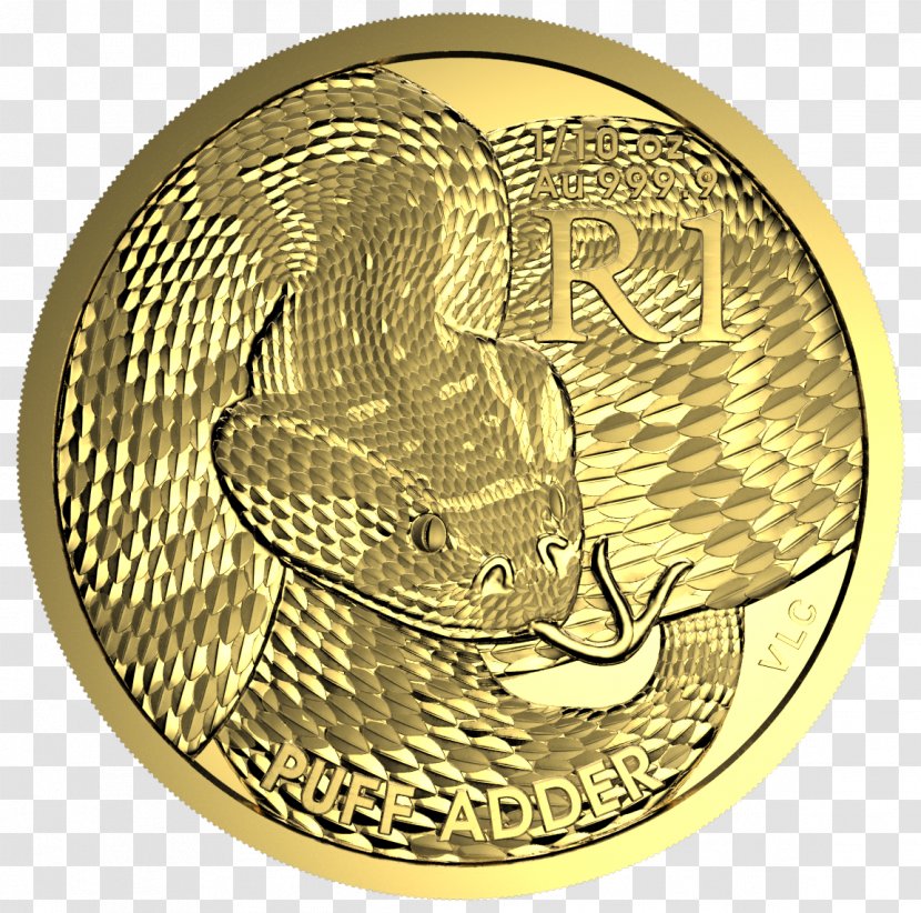 Reptile Snake Bitis Arietans Coin Crocodile - Metal - Lakshmi Gold Transparent PNG