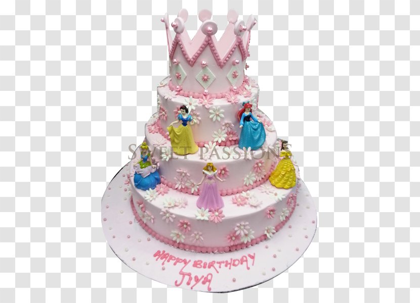 Birthday Cake Princess Torte Aurora - Decorating Transparent PNG