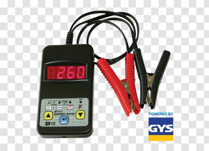Car Electric Battery Automotive Tester GYS 055155_33773 - Electronics Accessory - Per Batteria, Modello BT 111 DHC, 12VBattery Transparent PNG