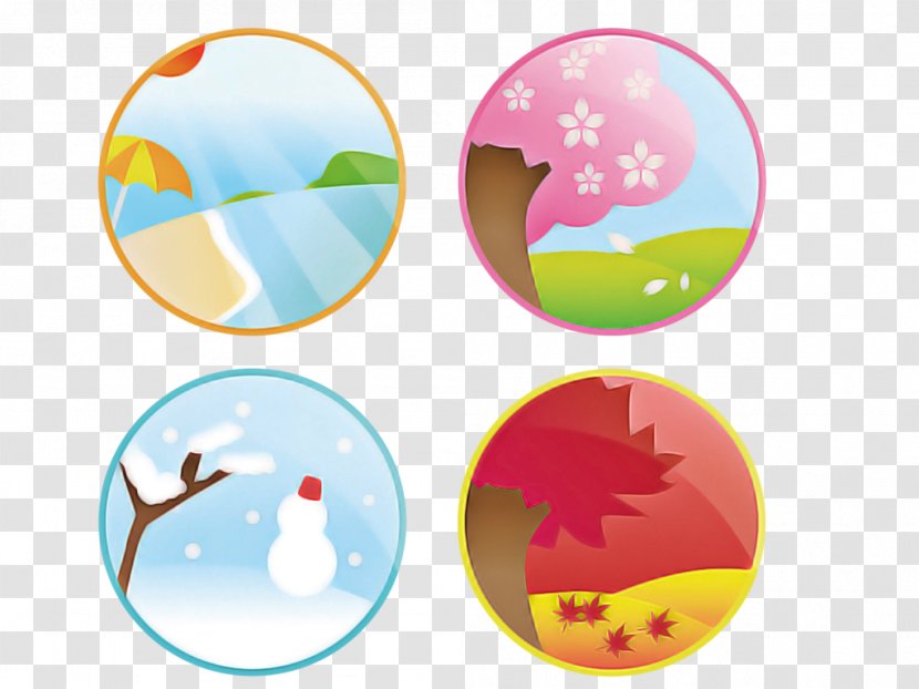 Leaf Circle Sticker Transparent PNG