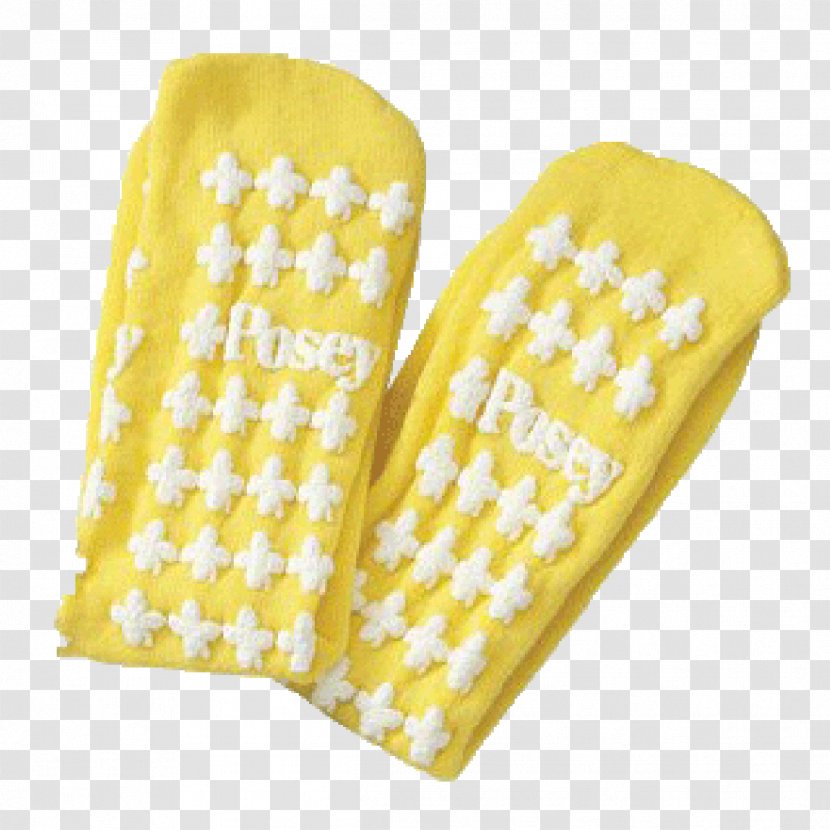 Slipper Sock Yellow Stocking Patient - Fall Prevention - Socks Transparent PNG