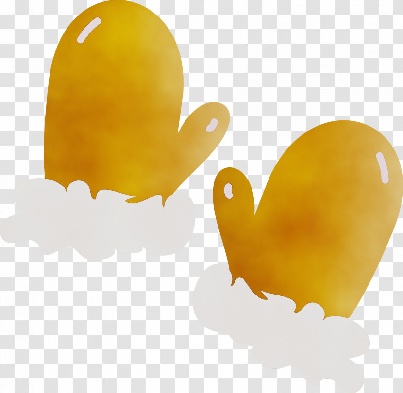 Yellow Computer Heart M M-095 Transparent PNG