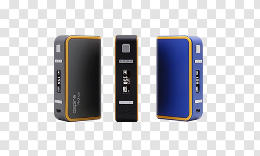 Electronic Cigarette Mod Battery Aspire UK - Rechargeable - Baku Shisha Transparent PNG