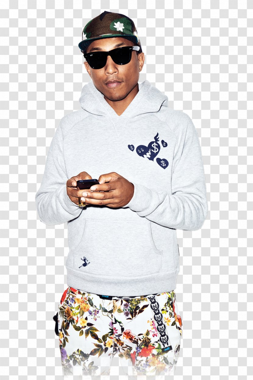 T-shirt Sleeve Fashion White - Silhouette - Pharrell Williams Pic Transparent PNG