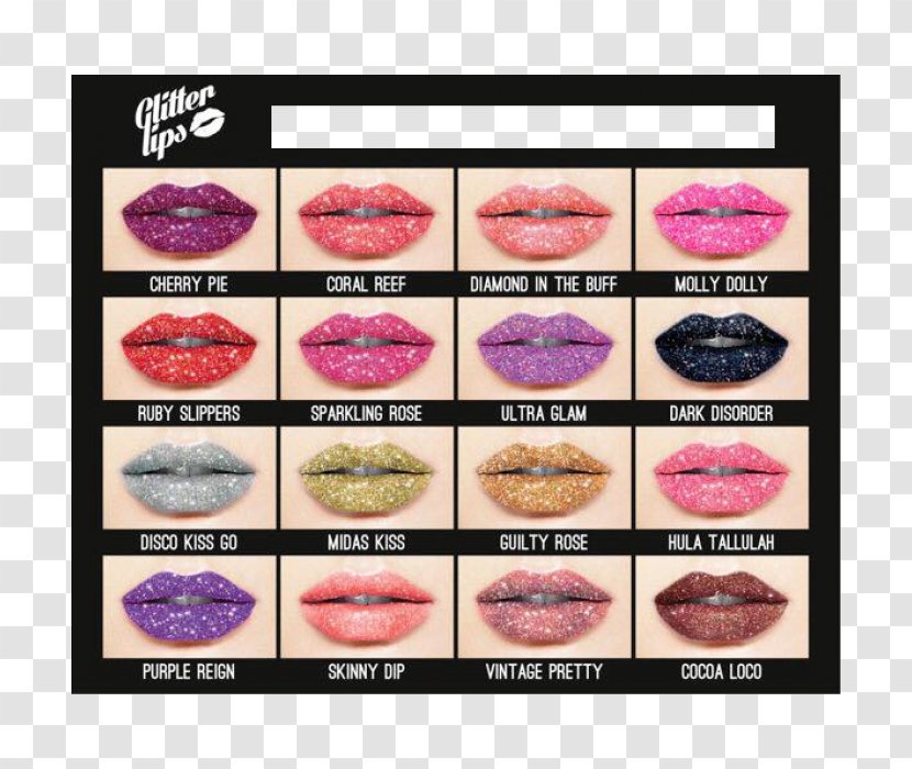 Cosmetics Lip Glitter Face Hair Transparent PNG