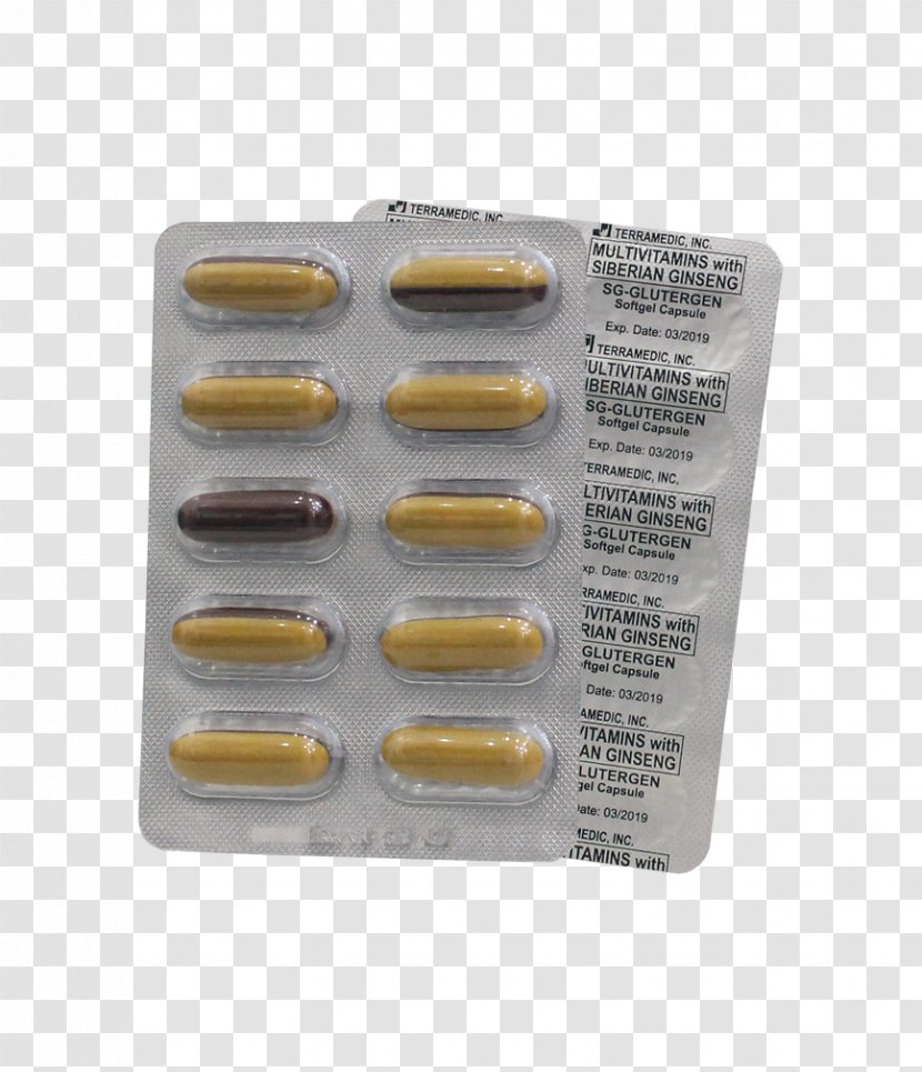 Dietary Supplement Multivitamin Tablet Pharmaceutical Drug - Capsule Transparent PNG