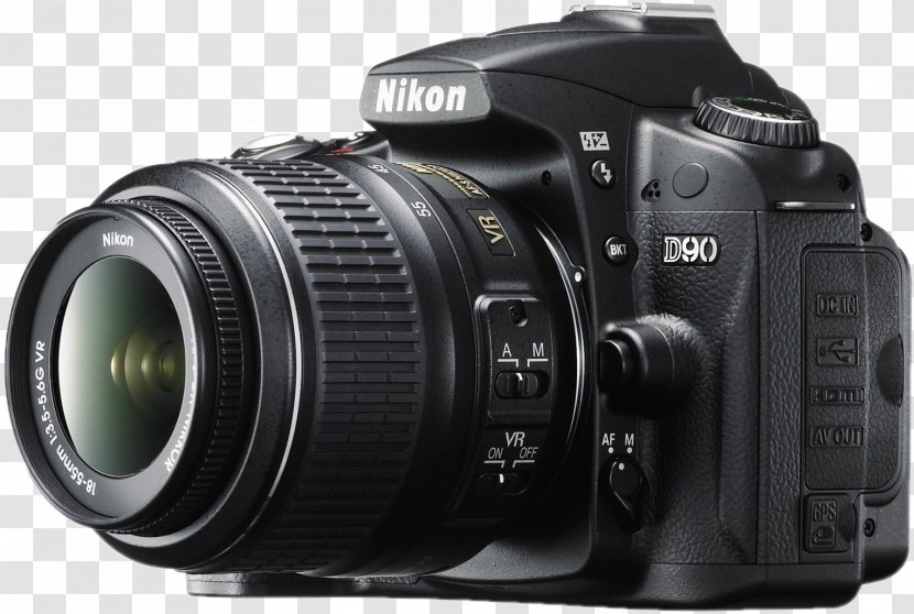Nikon D90 D80 D200 D40 Digital SLR - Camera Transparent PNG