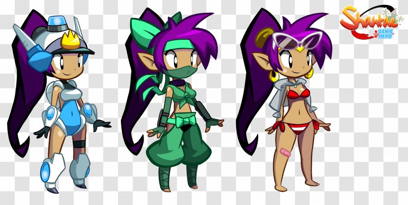 Shantae: Half-Genie Hero Shantae And The Pirate's Curse Risky's Revenge PlayStation 4 Wii U - Watercolor - Genie Transparent PNG