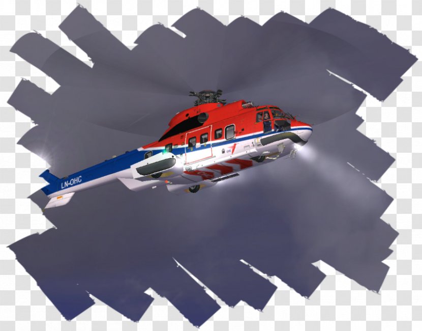 Helicopter Aircraft Eurocopter AS332 Super Puma Flight UH-1D - Utility - War 3d Transparent PNG