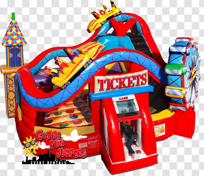 Inflatable Bouncers Party Castle Los Angeles - Amusement Park - Carnival Theme Transparent PNG