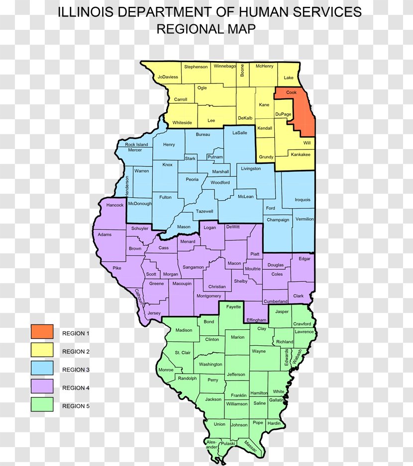 Map Illinois Department Of Human Services Region Energy Family Transparent PNG