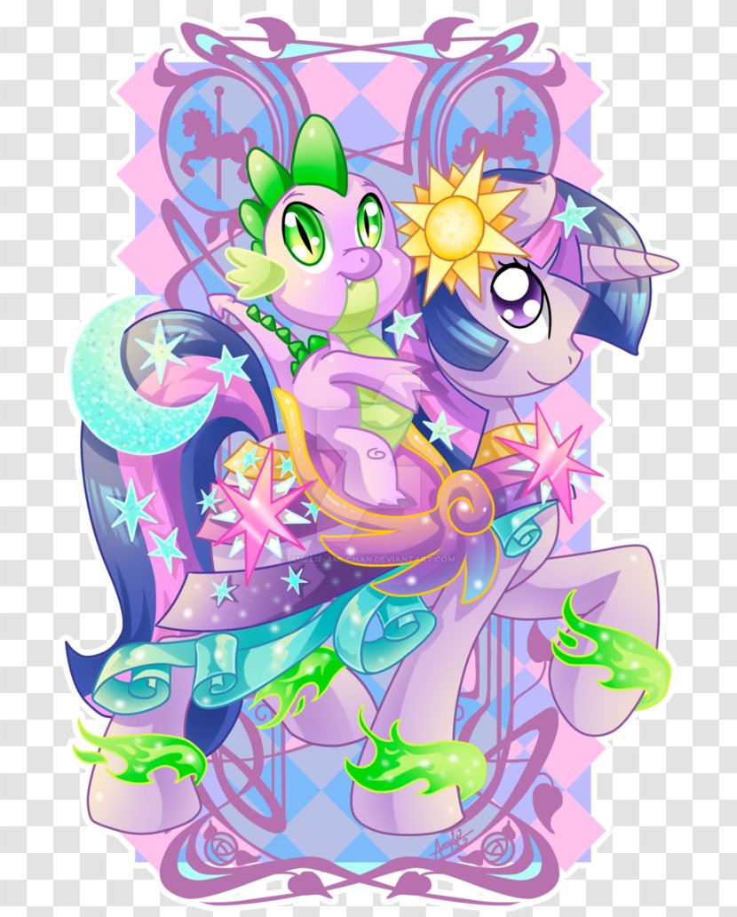 Pony Twilight Sparkle Rarity Applejack Pinkie Pie - Cartoon Carousel Transparent PNG