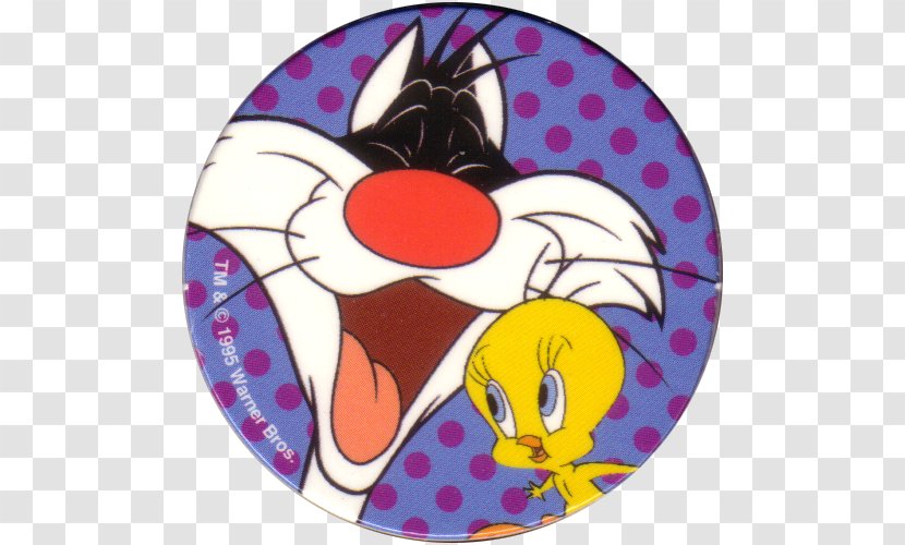 Milk Caps Looney Tunes Tweety Sylvester Cartoon - Art - And Transparent PNG