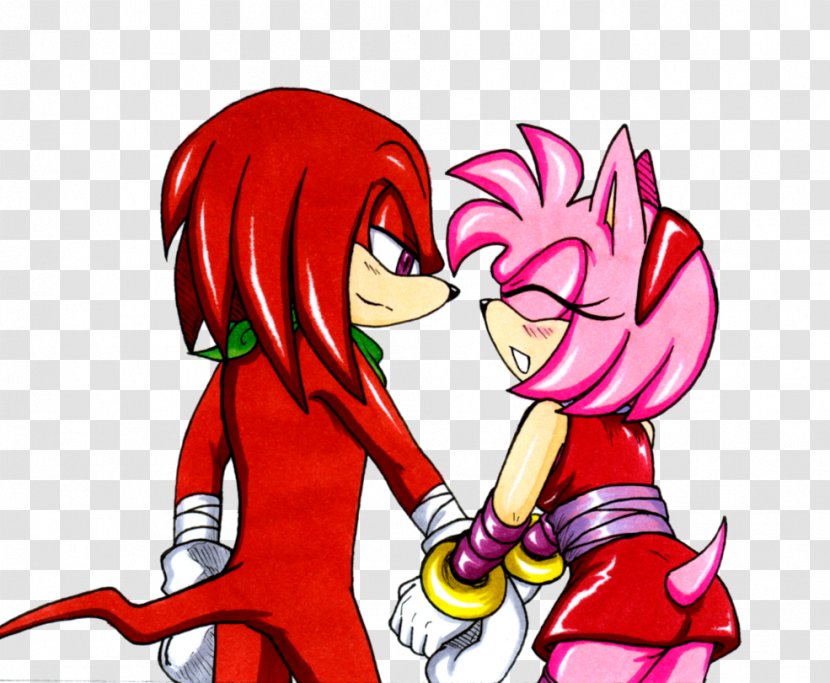 Knuckles The Echidna Amy Rose Sonic Hedgehog DeviantArt - Watercolor - Happy End Transparent PNG