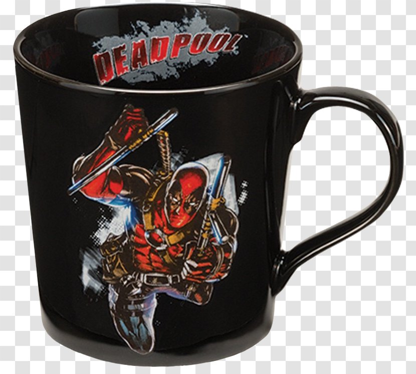 Coffee Cup Deadpool Cuphead Mug Marvel Heroes 2016 Transparent PNG