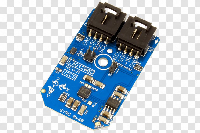 Digital-to-analog Converter Analog-to-digital I²C Arduino Bit - Electrical Connector - Gyroscope Transparent PNG