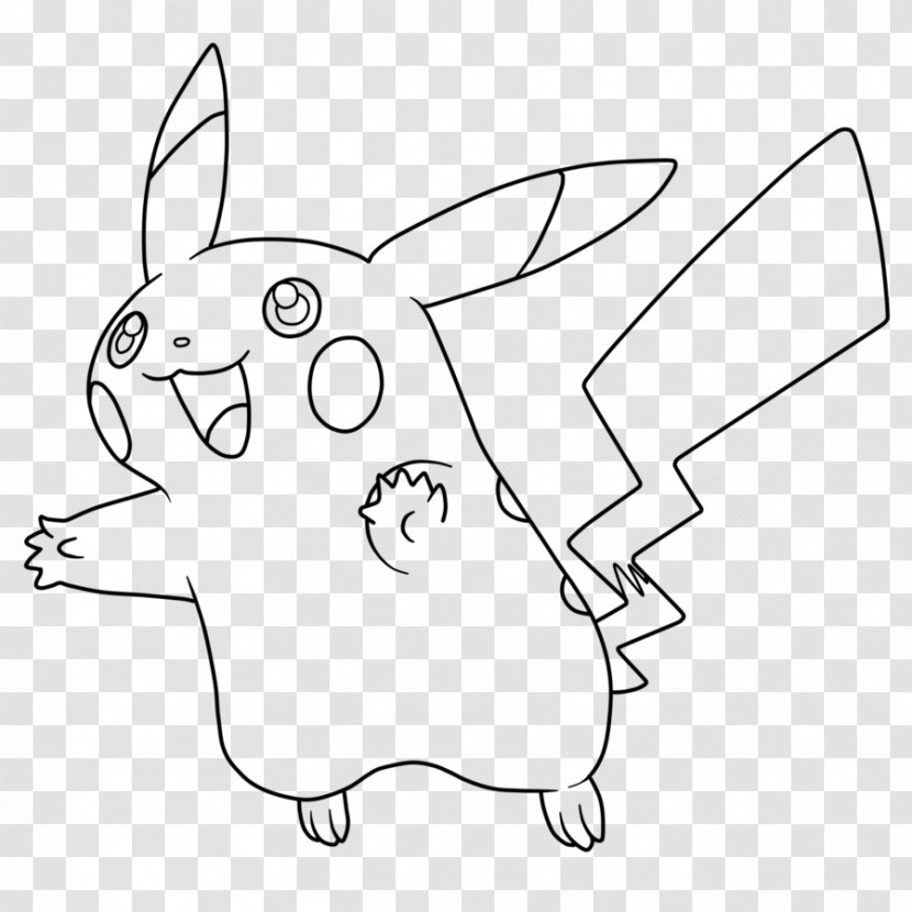 Pikachu Domestic Rabbit Ash Ketchum Coloring Book Pokémon GO - Tree Transparent PNG