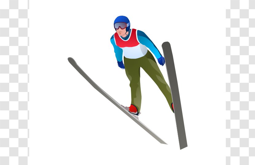 2018 Winter Olympics Sport Skiing Snowboarding Clip Art - Paralympic Biathlon - Ski Jump Cliparts Transparent PNG