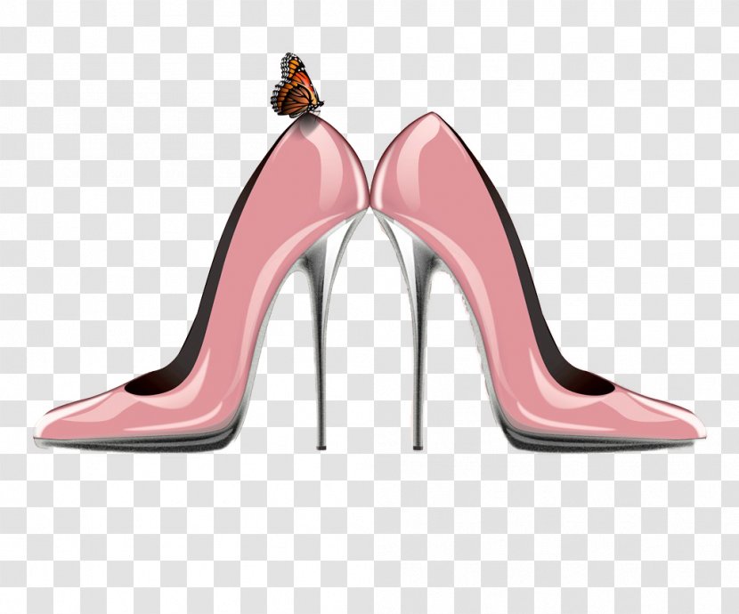 Slipper High-heeled Footwear Shoe - Pink - High Heels Transparent PNG