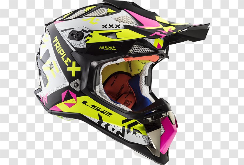 Motorcycle Helmets Motocross Enduro - Allterrain Vehicle - Yellow And Black Flyer Transparent PNG