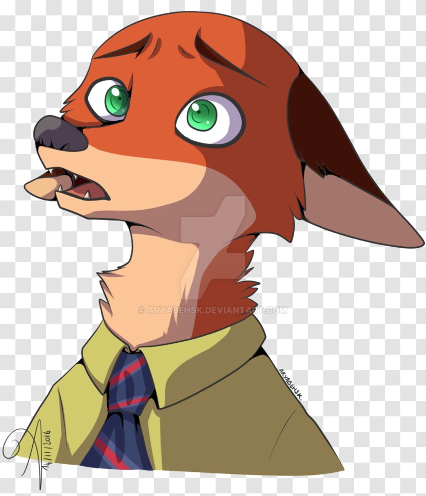 Nick Wilde Drawing Character YouTube Art - Nose - Youtube Transparent PNG