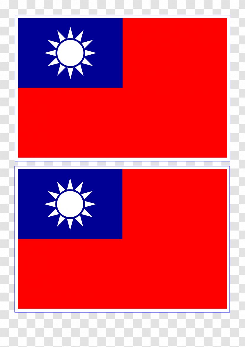 Flag Of The Republic China Taiwan National - Rectangle Transparent PNG