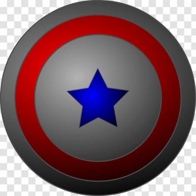 Symbol Star Red - Grey Shield Transparent PNG