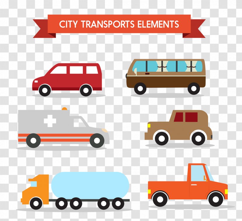 Bus Transport Adobe Illustrator - Area - Hand-painted Transparent PNG