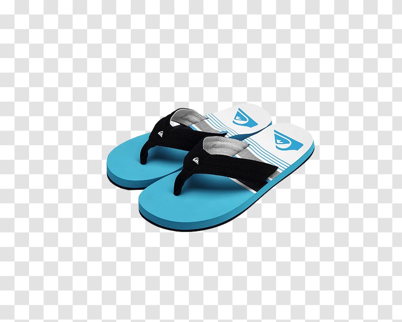Flip-flops Slipper Quiksilver T-shirt Sleeve - Blue - Men's Sandals Transparent PNG