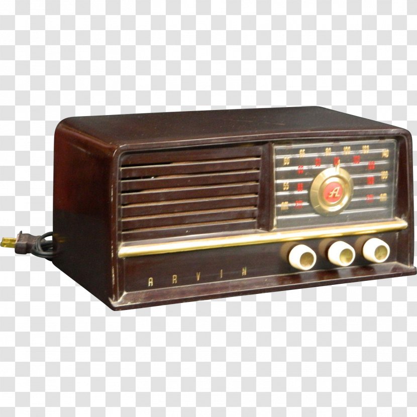 Antique Radio AM Broadcasting Transistor Table - Podcast Transparent PNG