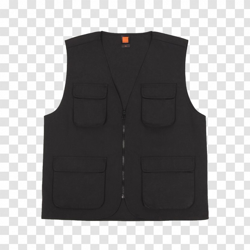 Gilets Sleeve Black M - Waistcoat Transparent PNG